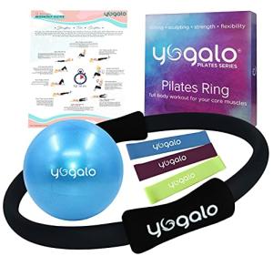 Pilates Ring and Ball Set with Resistance Bands
