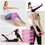 Pink Pilates Essentials Kit for Home Workouts