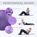 9-Inch Soft Pilates Ball for Exercise and Therapy