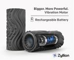 Zyllion Rechargeable Vibrating Foam Roller - Black/Blue