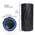 Zyllion Rechargeable Vibrating Foam Roller - Black/Blue