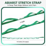 Abiarst Yoga Strap with 10 Loops for Stretching