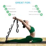 AZURELIFE Durable Stretch Strap for Yoga & Fitness