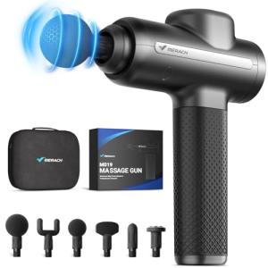 MERACH Deep Tissue Massage Gun with 6 Heads