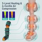 QUINEAR 3-in-1 Heated Leg Massager with Compression