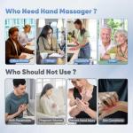 Heated Hand Massager with 9 Modes and Compression
