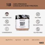 Naked Chocolate Whey Protein Powder - 1LB