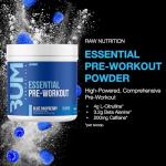 RAW Nutrition Pre-Workout Energy Powder - Blue Raspberry