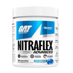 GAT Nitraflex Pre-Workout Powder - Blue Raspberry