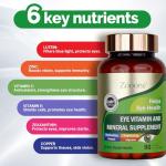 Zooone Eye Vitamins with Lutein and Zeaxanthin, 90 Capsules