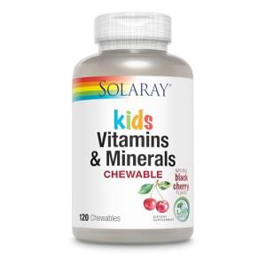 SOLARAY Kids Black Cherry Complete Multivitamins 120 Chews