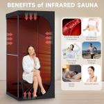 Portable Infrared Sauna Box with Red Light Therapy