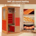 Infrared Home Sauna for One - Low EMF Wood Spa