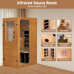 Infrared Home Sauna for One - Low EMF Wood Spa