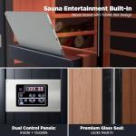 OnxyEdge 2-Person Infrared Sauna with Red Light Therapy