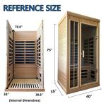 Kanlanth Infrared Sauna for 1-2 People, Bluetooth