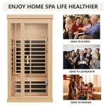 Kanlanth Infrared Sauna for 1-2 People, Bluetooth