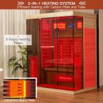 Infrared Sauna for 2-3 People with Touch Control