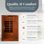 Venice Elite 2-Person Infrared Sauna with Bluetooth