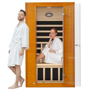 Home Infrared Sauna for 2 with Bluetooth Speakers