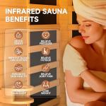 Home Infrared Sauna for 2 with Bluetooth Speakers
