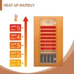 Home Infrared Sauna for 2 with Bluetooth Speakers
