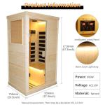 OUTEXER Far Infrared Wood Sauna for One