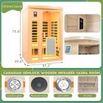 KUNSANA 2-Person Low EMF Home Infrared Sauna