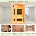 KUNSANA 2-Person Low EMF Home Infrared Sauna