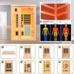 KUNSANA 2-Person Low EMF Home Infrared Sauna