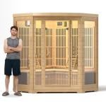 4-Person Infrared Sauna with Bluetooth and Chromotherapy