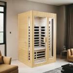 Salusheat 2-Person Low EMF Infrared Sauna with Bluetooth
