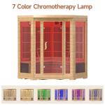 4-Person Infrared Sauna with Bluetooth and Chromotherapy