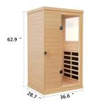 KUNSANA Infrared Sauna for One with Bluetooth