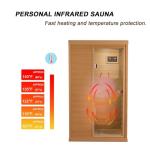 KUNSANA Infrared Sauna for One with Bluetooth