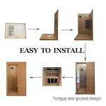 KUNSANA Infrared Sauna for One with Bluetooth