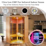Ultra Low EMF Far Infrared Sauna for 2-3 People