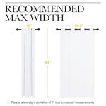 NICETOWN Blackout Curtain Panels for Home Gym