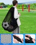 Extra Large Soccer Ball Net Bag with Zipper Pocket