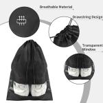 Large Shoe Bags with Clear Window - 12 Pack
