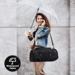 Versatile Gym Bag with Shoe Compartment - Black