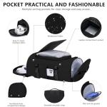 Versatile Gym Bag with Shoe Compartment - Black