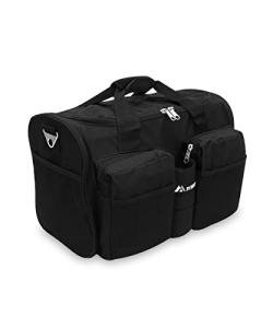 Everest Black Gym Bag with Wet Pocket