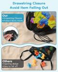 Large Mesh Drawstring Beach Bag for Toys