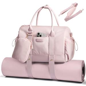 LOVEVOOK Women’s Small Gym Bag with Yoga Mat Holder