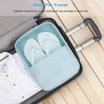 Sky Blue Sports Shoe Bags for Women