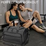 Fitness Duffle Bag with Wet Pocket and Shoe Compartment