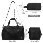 Ceneda 20" Women's Waterproof Gym Bag with Shoe Compartment