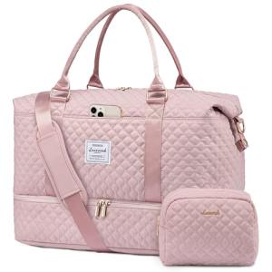 LOVEVOOK Weekender Duffle Bag with Shoe Compartment
