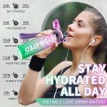 32 oz Motivational Water Bottle with Time Markers